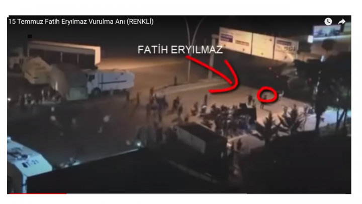 15 Temmuz Fatih Eryılmaz Vurulma Anı (RENKLİ)