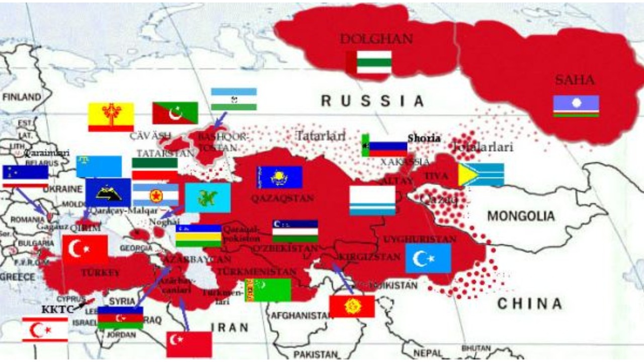 Büyük Resimde Türk Dünyası : ABD'nin Savaşında Türk Coğrafyası Turan ve Akacak Türk Kanı